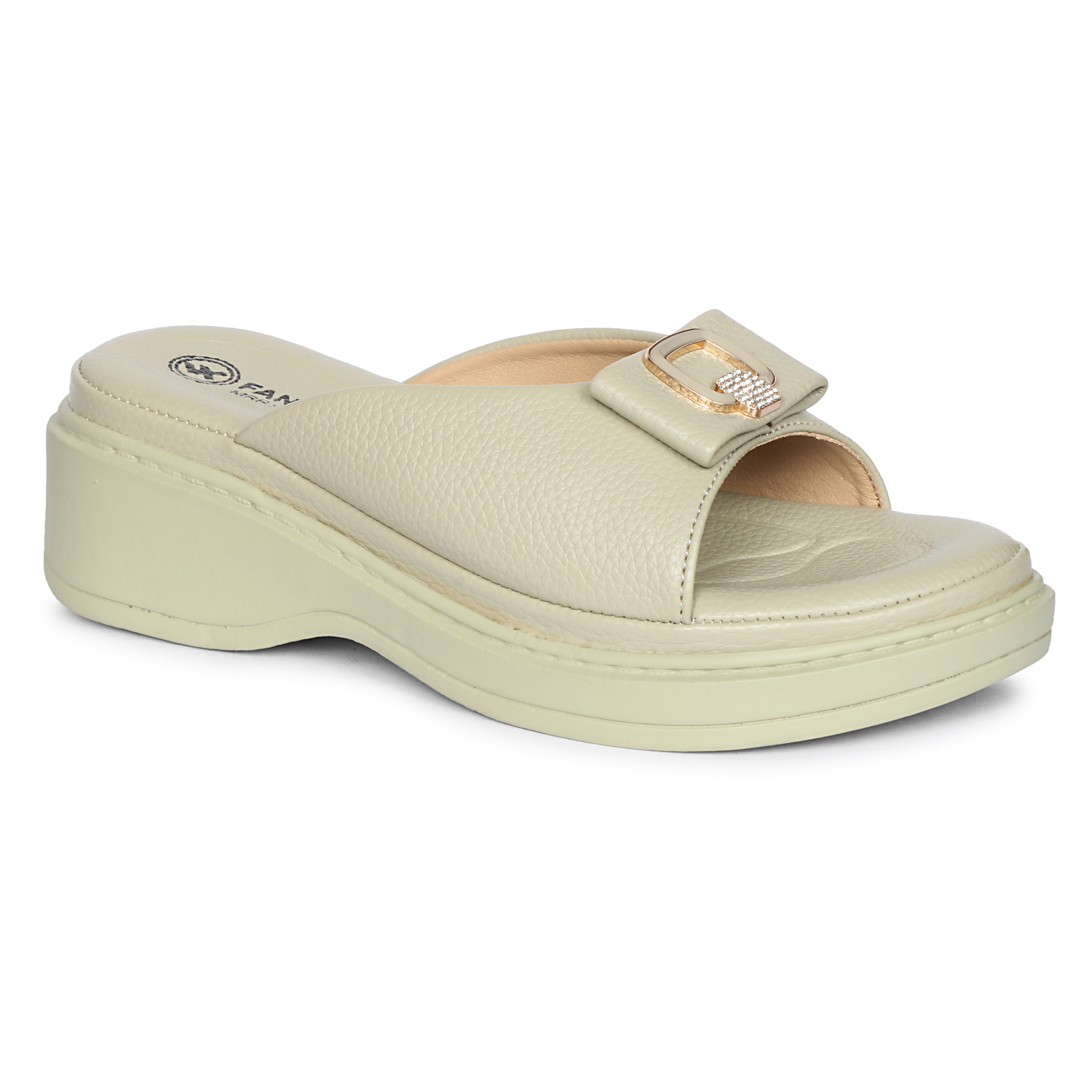 Fangirl Buckle Decor Premium Wedge Platform - Image 2