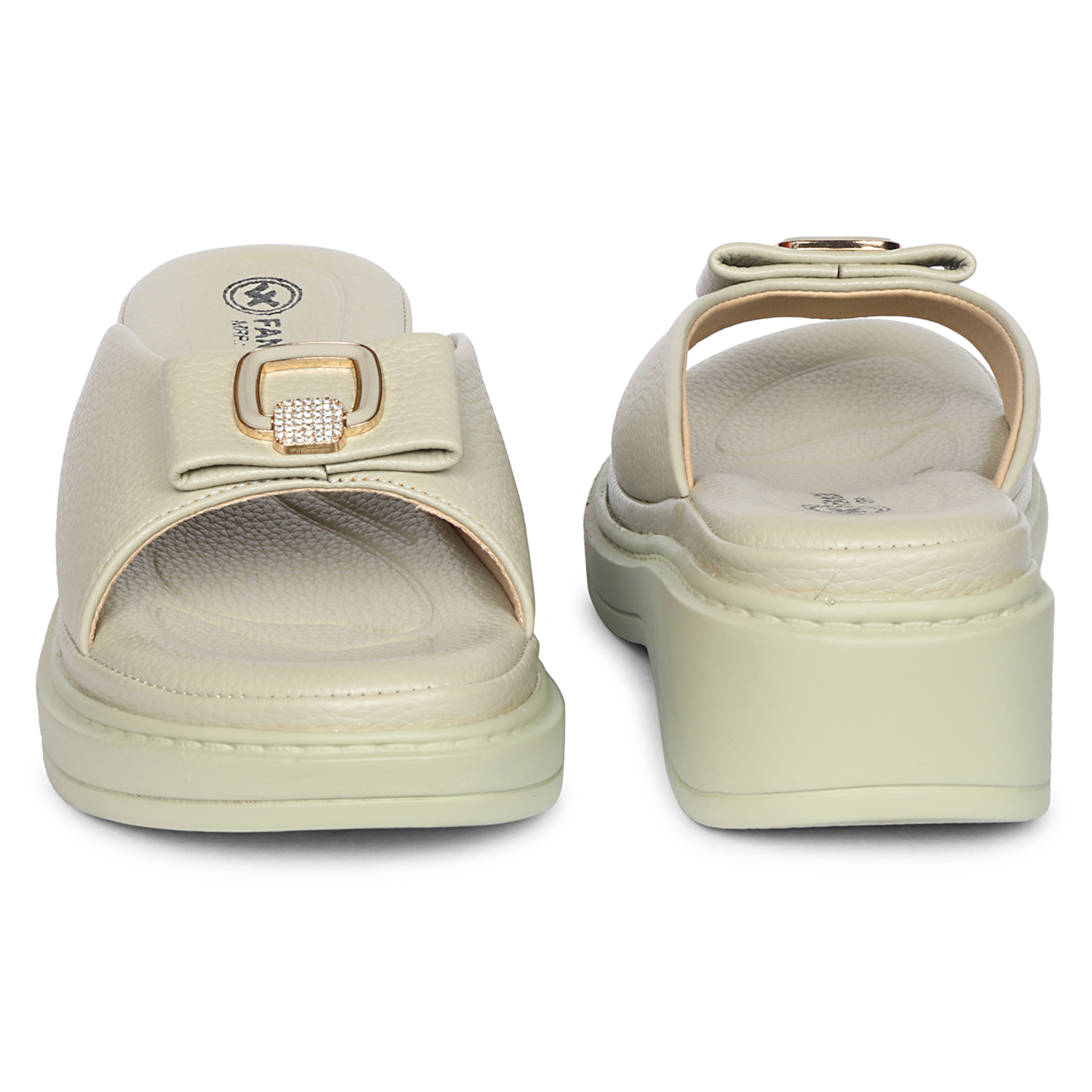 Fangirl Buckle Decor Premium Wedge Platform - Image 4