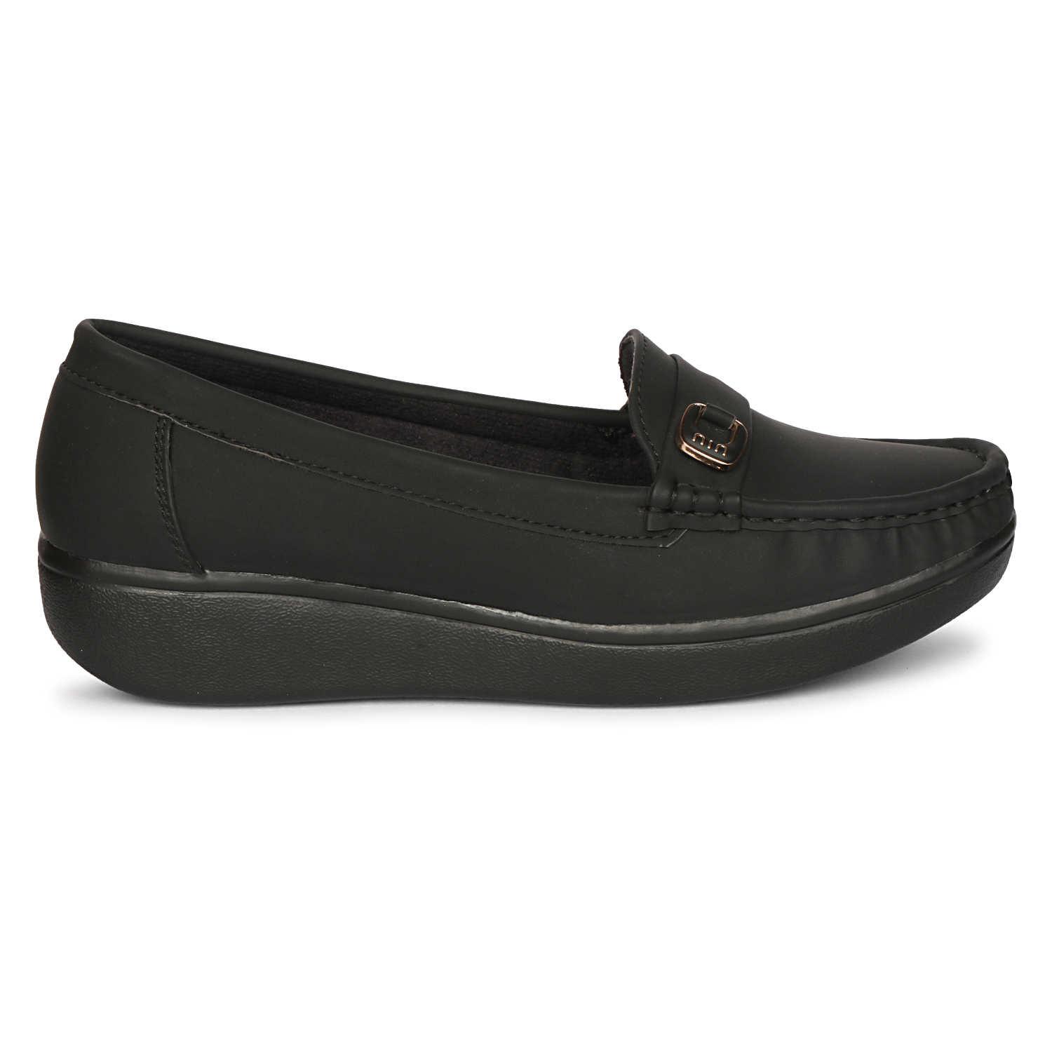 Fangirl Horsebit-Trim Comfort Wedge Moccasin - Image 2
