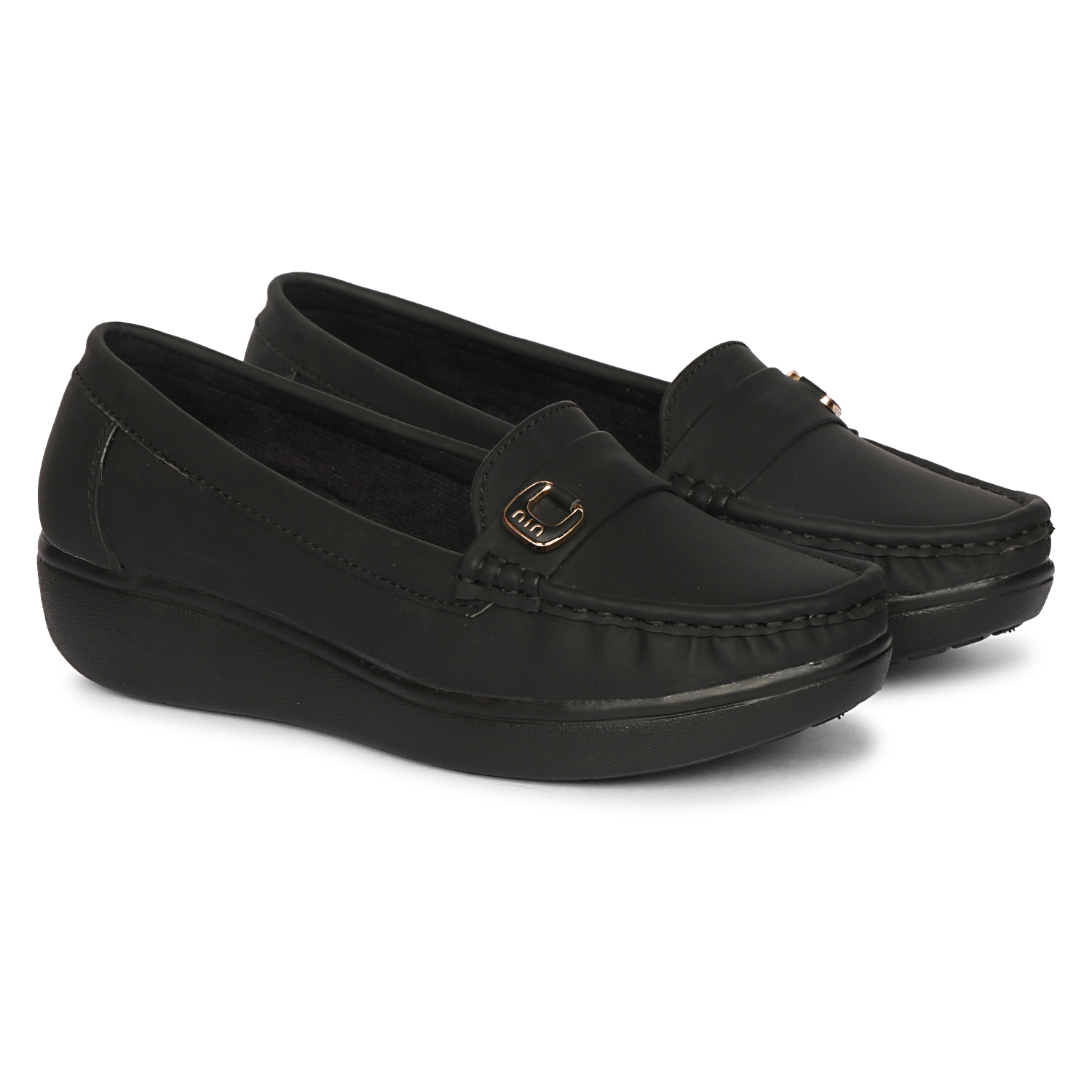 Fangirl Horsebit-Trim Comfort Wedge Moccasin - Image 3