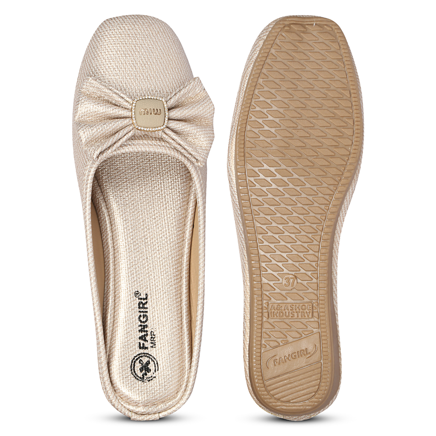 Fangirl Bow-Detail Shimmer Wedge Mule - Image 5