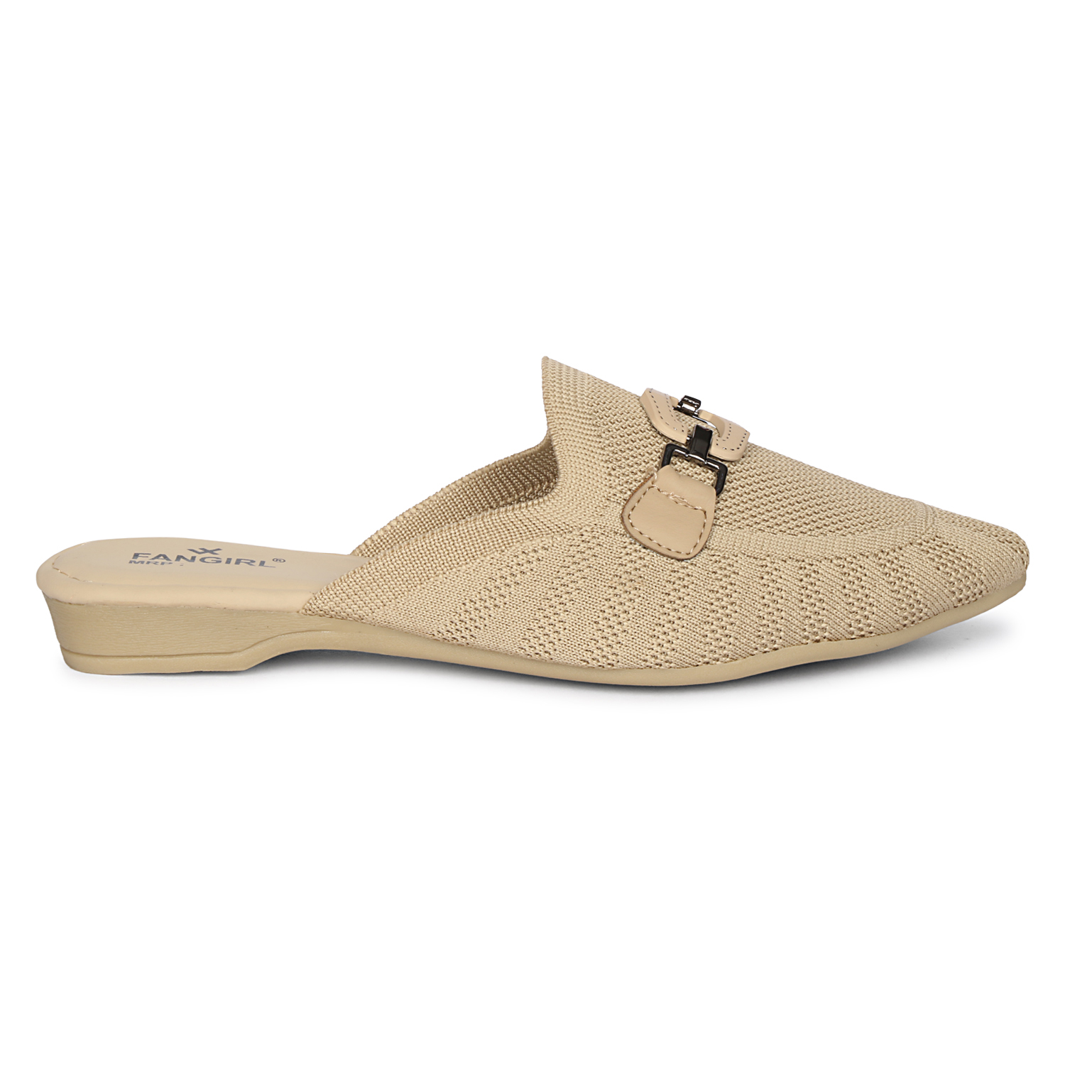 Fangirl Chain-Link Buckle Knit Mule - Image 2