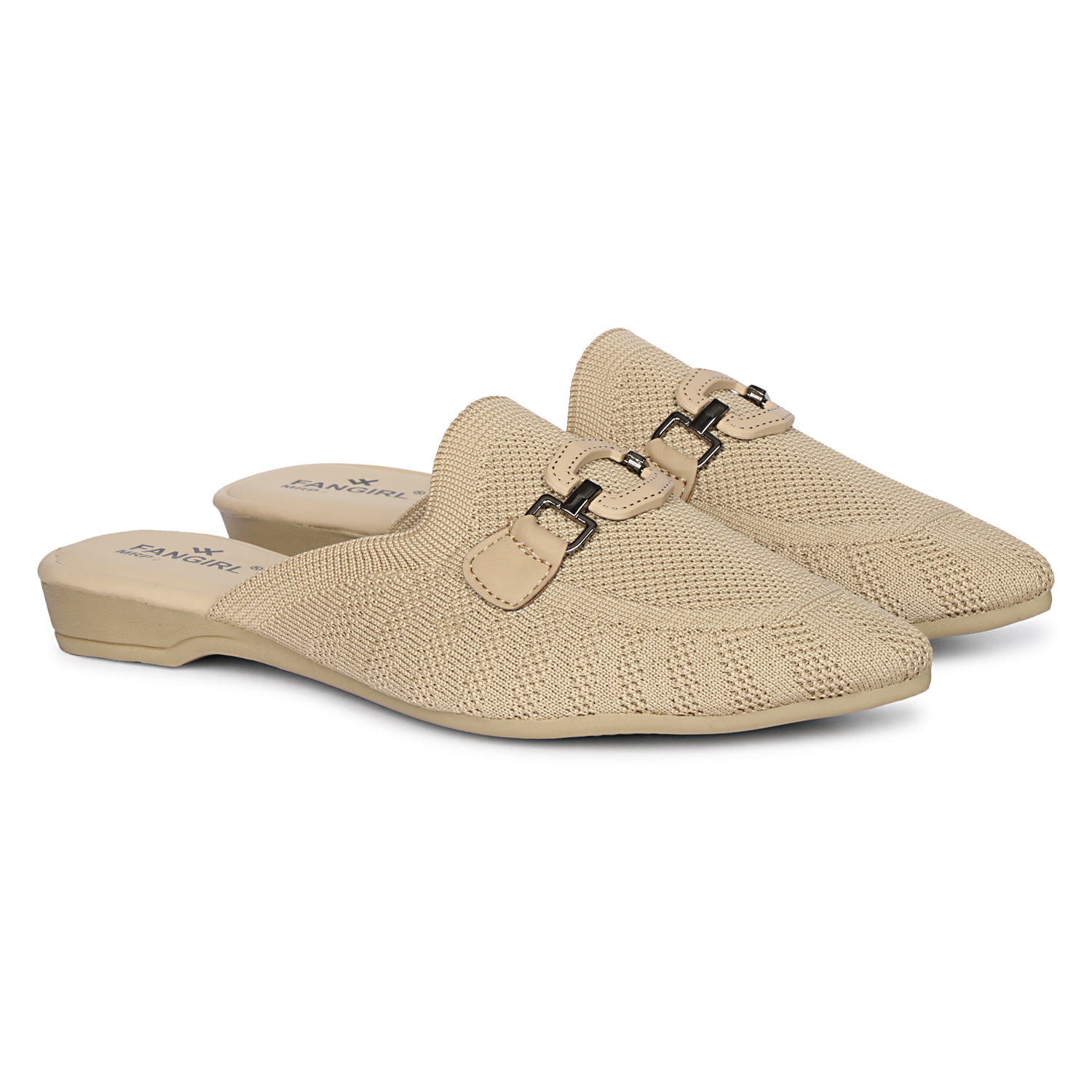 Fangirl Chain-Link Buckle Knit Mule - Image 3